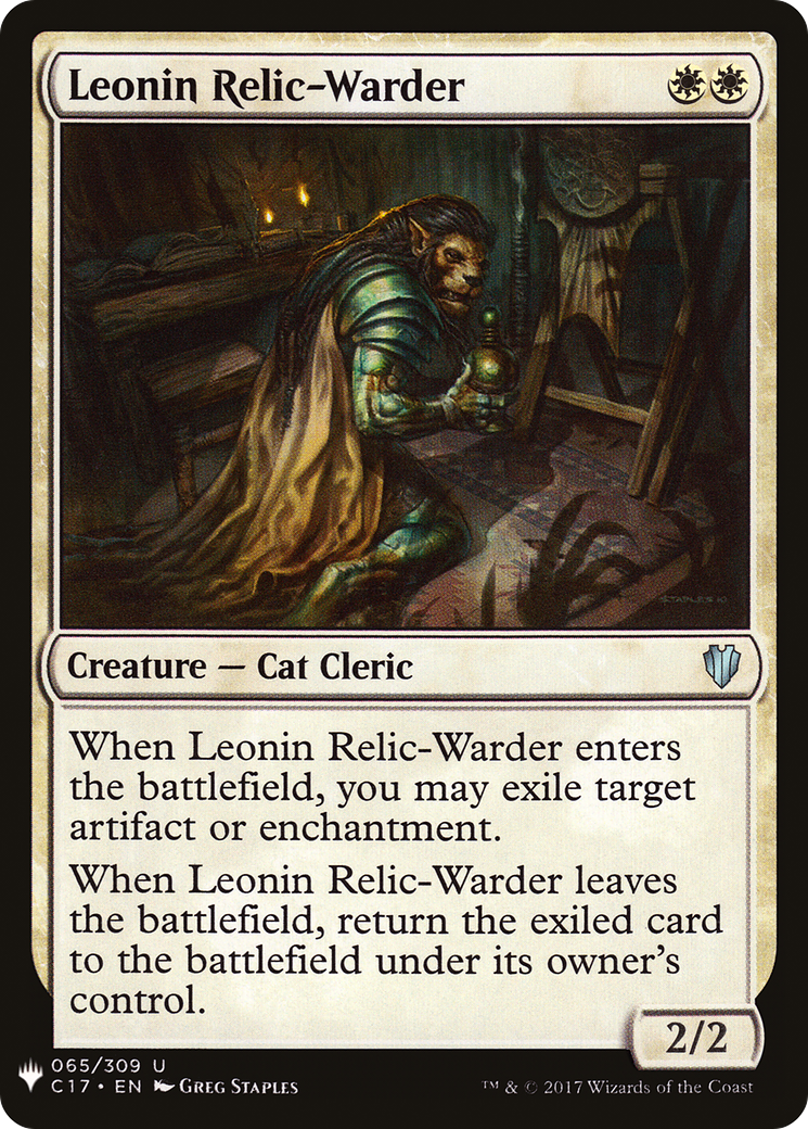 Leonin Relic-Warder (C17-65) - The List