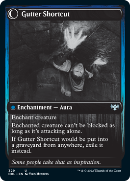 Gutter Skulker // Gutter Shortcut (329) Foil - Innistrad: Double Feature