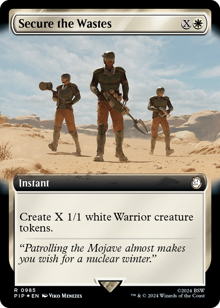 Secure the Wastes (Extended Art) (Surge Foil) (Extended Art) (985) Foil - Fallout