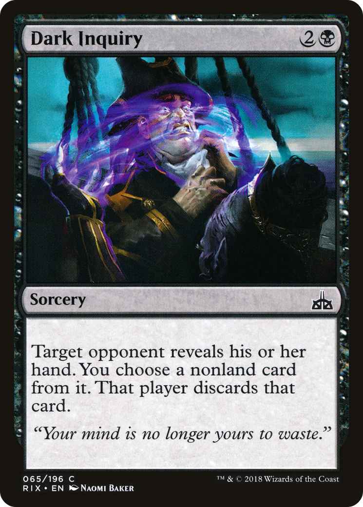 Dark Inquiry (065) - Rivals of Ixalan