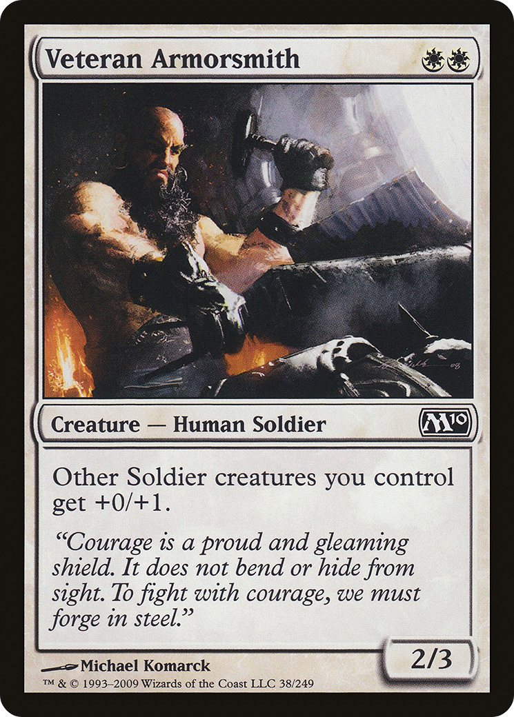Veteran Armorsmith (038) Foil - Magic 2010