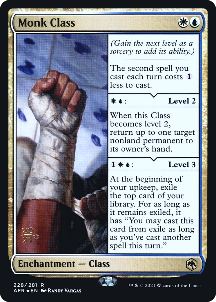 Monk Class (228) Foil - Adventures in the Forgotten Realms Promos