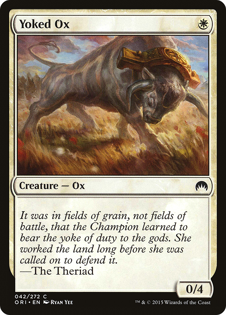 Yoked Ox (042) Foil - Magic Origins