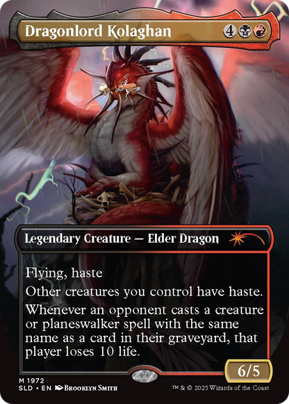 Dragonlord Kolaghan // Dragonlord Kolaghan (1972) - Secret Lair Drop