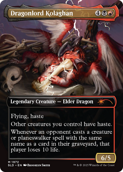 Dragonlord Kolaghan // Dragonlord Kolaghan (1972) - Secret Lair Drop