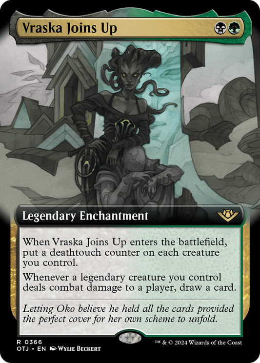Vraska Joins Up (Extended Art) (366) Foil - Outlaws of Thunder Junction