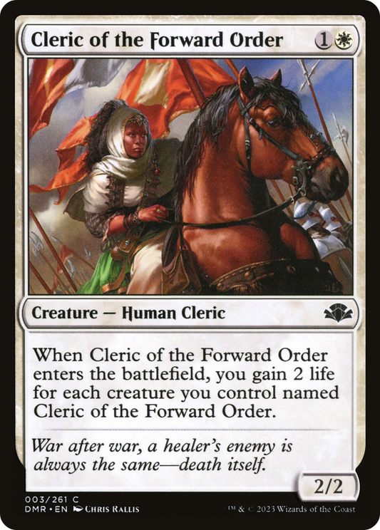 Cleric of the Forward Order [Dominaria Remastered] Foil