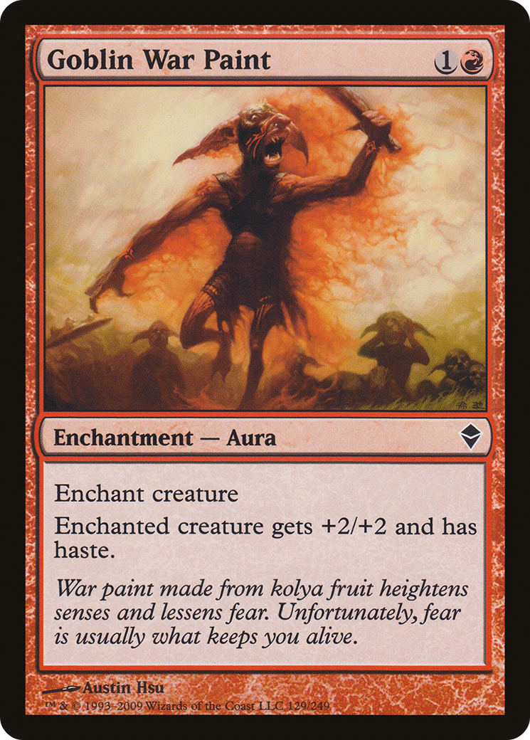 Goblin War Paint (129) - Zendikar