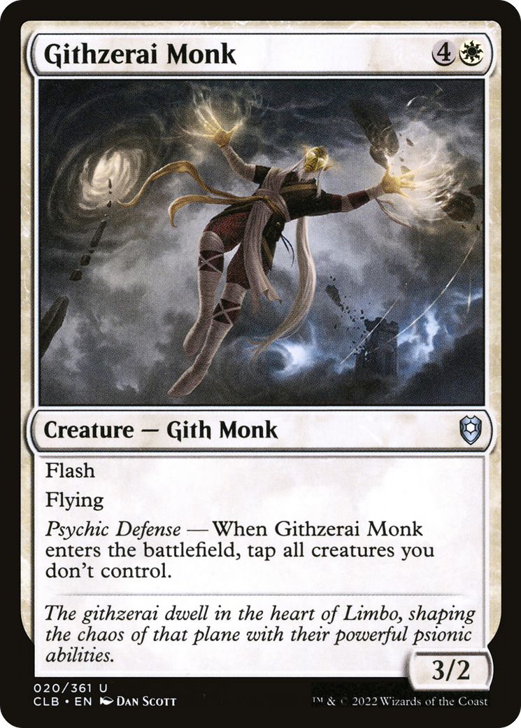 Githzerai Monk (020) - Commander Legends: Battle for Baldur's Gate