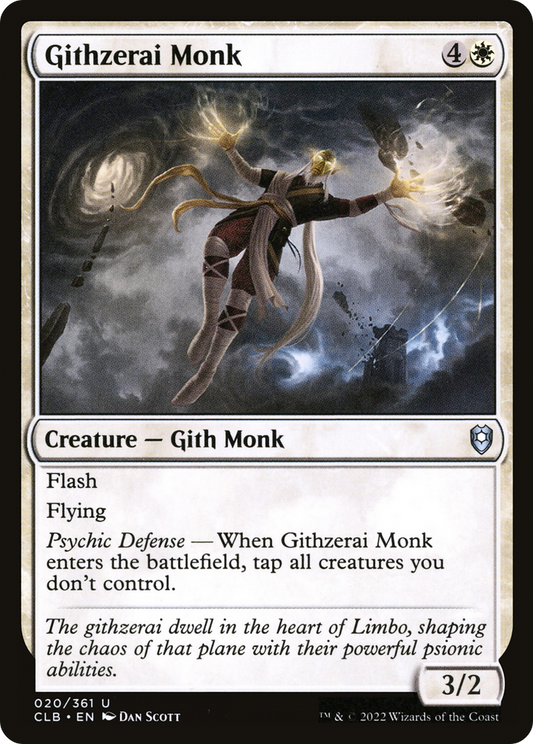 Githzerai Monk (020) - Commander Legends: Battle for Baldur's Gate