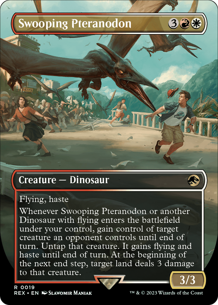 Swooping Pteranodon (Borderless) (019) Foil - Jurassic World Collection