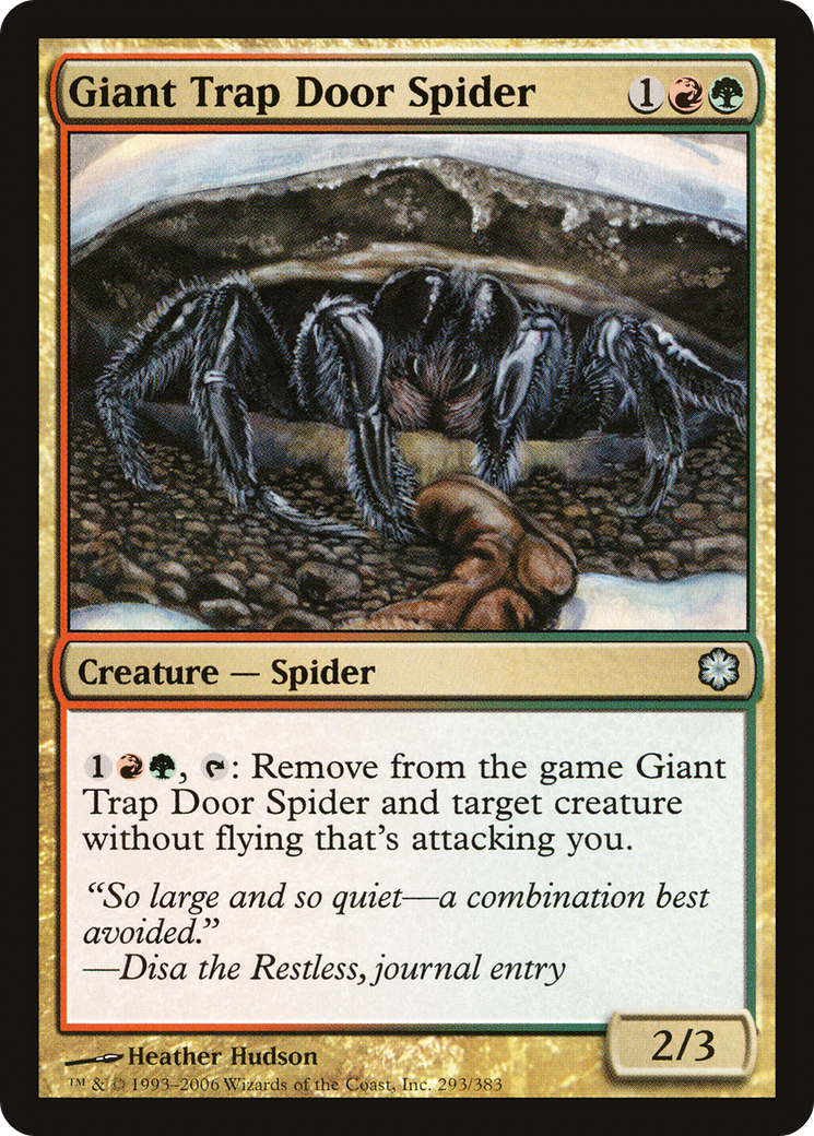 Giant Trap Door Spider (293) - Coldsnap Theme Decks