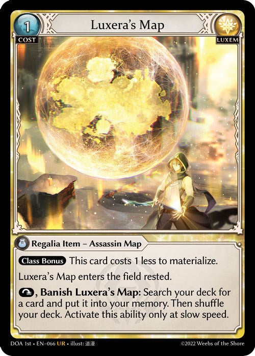 Luxera's Map (066) [Dawn of Ashes: 1st Edition] Foil