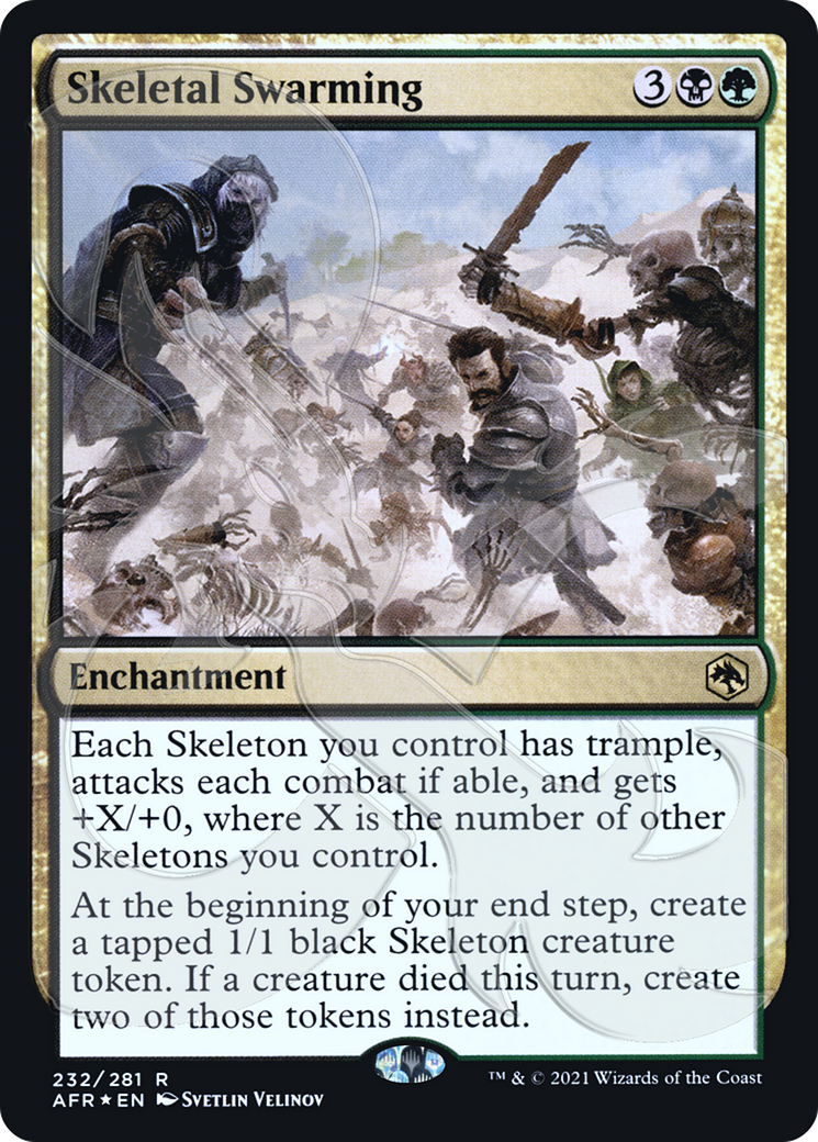 Skeletal Swarming (232) Foil - Adventures in the Forgotten Realms Promos