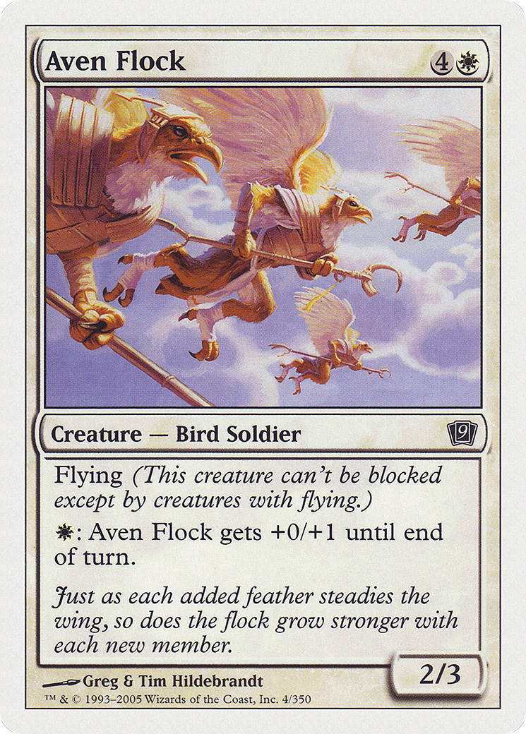 Aven Flock (004) Foil - Ninth Edition