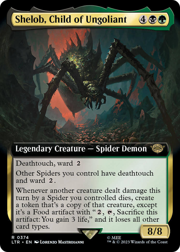 Shelob, Child of Ungoliant (Extended Art) (374) Foil - The Lord of the Rings: Tales of Middle-earth