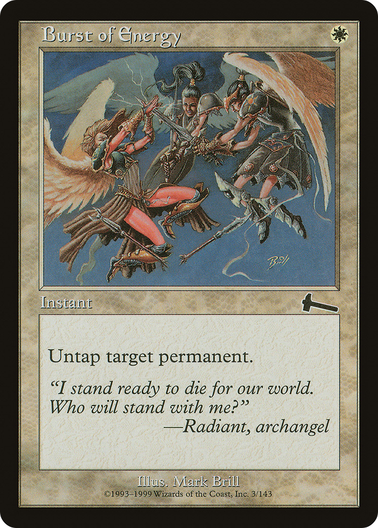 Burst of Energy [Urza's Legacy] Foil