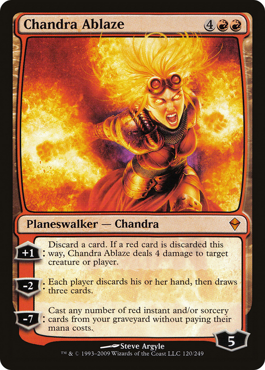 Chandra Ablaze [Zendikar] Foil