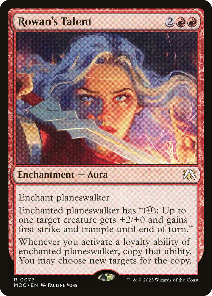 Rowan's Talent (077) Foil - March of the Machine Commander