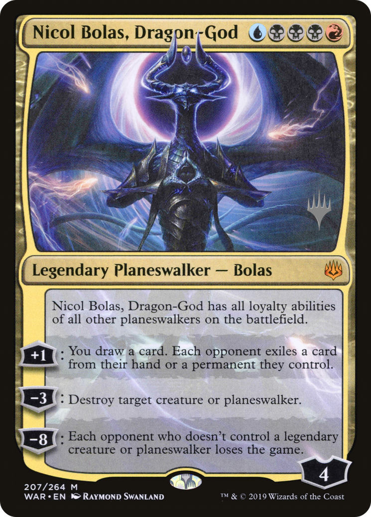 Nicol Bolas, Dragon-God (207) - War of the Spark Promos