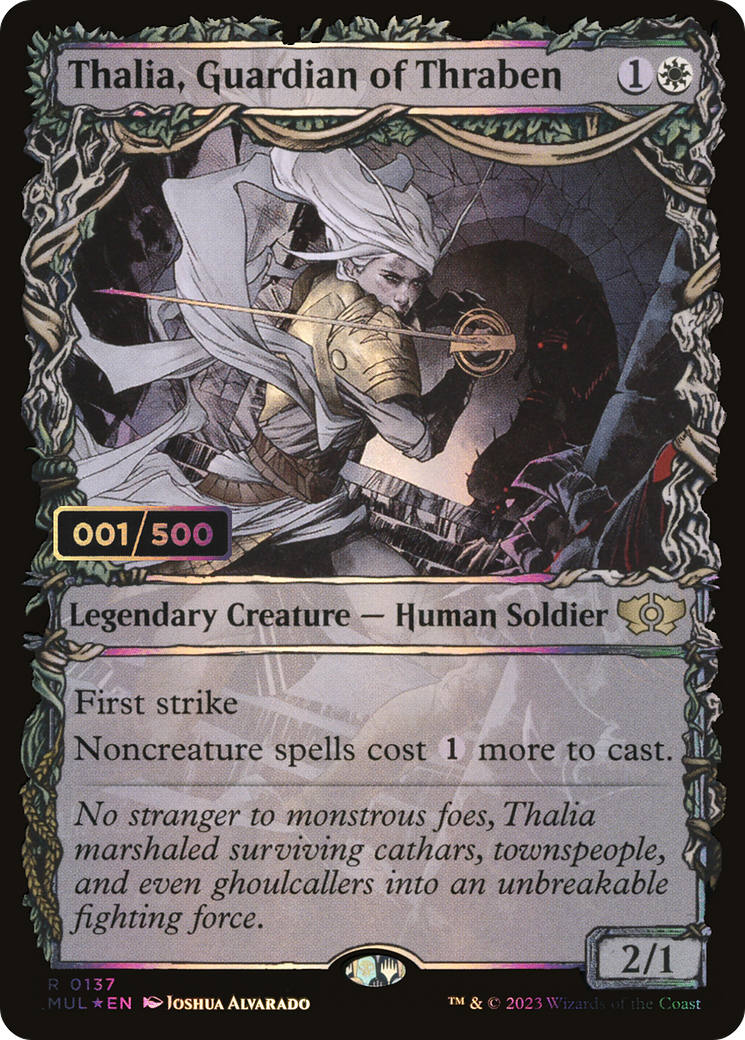 Thalia, Guardian of Thraben (Serial Numbered) (Showcase) (137) Foil - Multiverse Legends