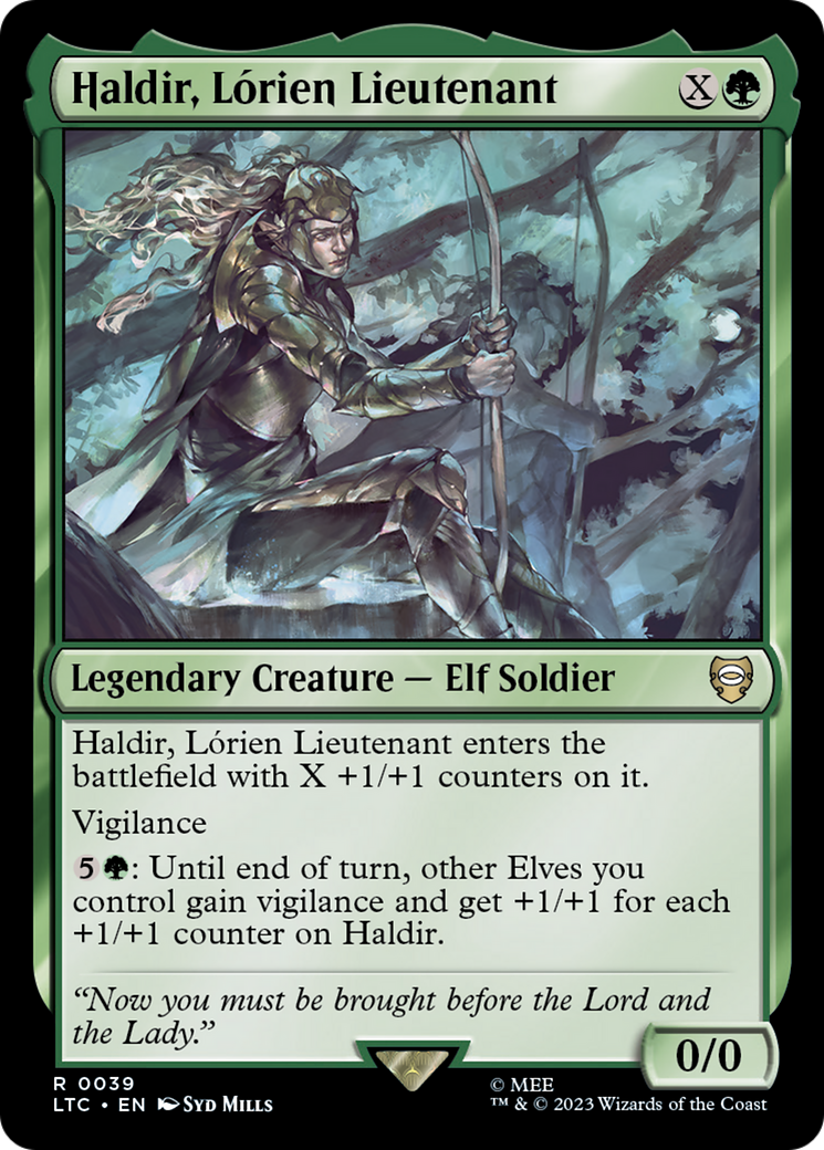 Haldir, Lorien Lieutenant (039) - Tales of Middle-earth Commander
