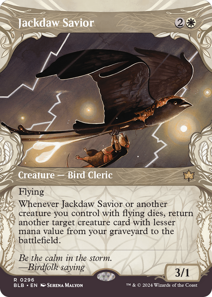 Jackdaw Savior (Showcase) [Bloomburrow] Foil