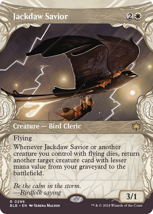 Jackdaw Savior (Showcase) [Bloomburrow] Foil