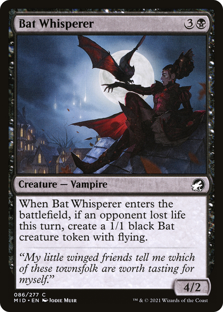 Bat Whisperer (086) Foil - Innistrad: Midnight Hunt