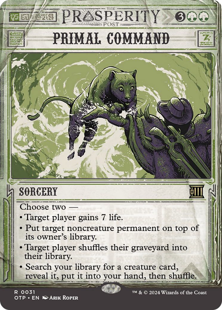 Primal Command (Showcase) (031) Foil - Breaking News