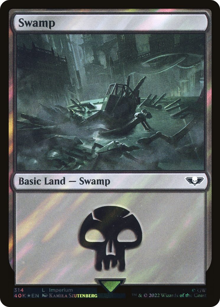 Swamp (314) Surge Foil - Warhammer 40,000 Commander