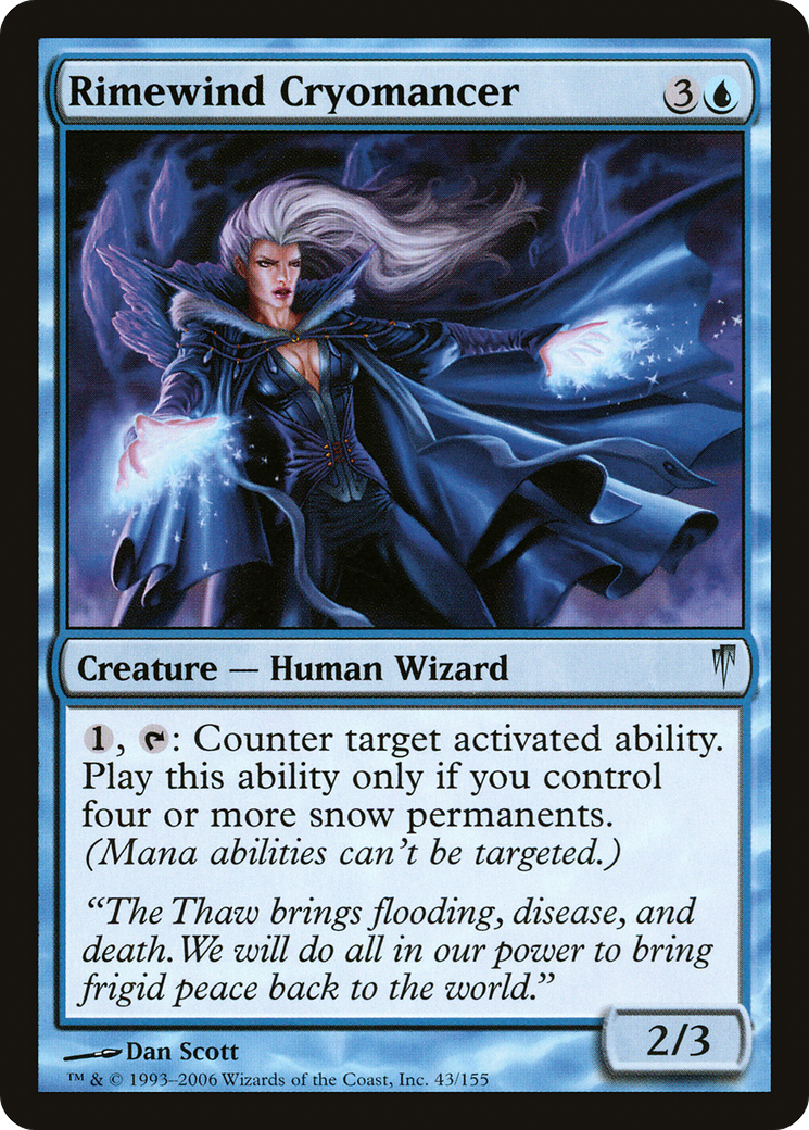 Rimewind Cryomancer (043) - Coldsnap Foil