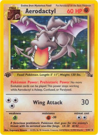 Aerodactyl (1/62) [Fossil Unlimited] | Silver Goblin