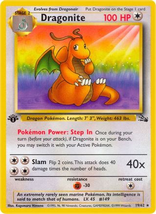 Dragonite (19) (19) Unlimited - Fossil