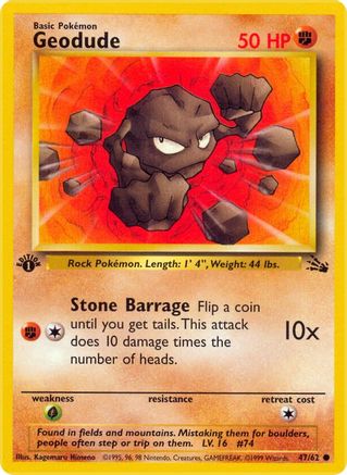 Geodude (47) Unlimited - Fossil