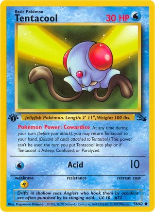 Tentacool (56/62) [Fossil Unlimited] | Silver Goblin