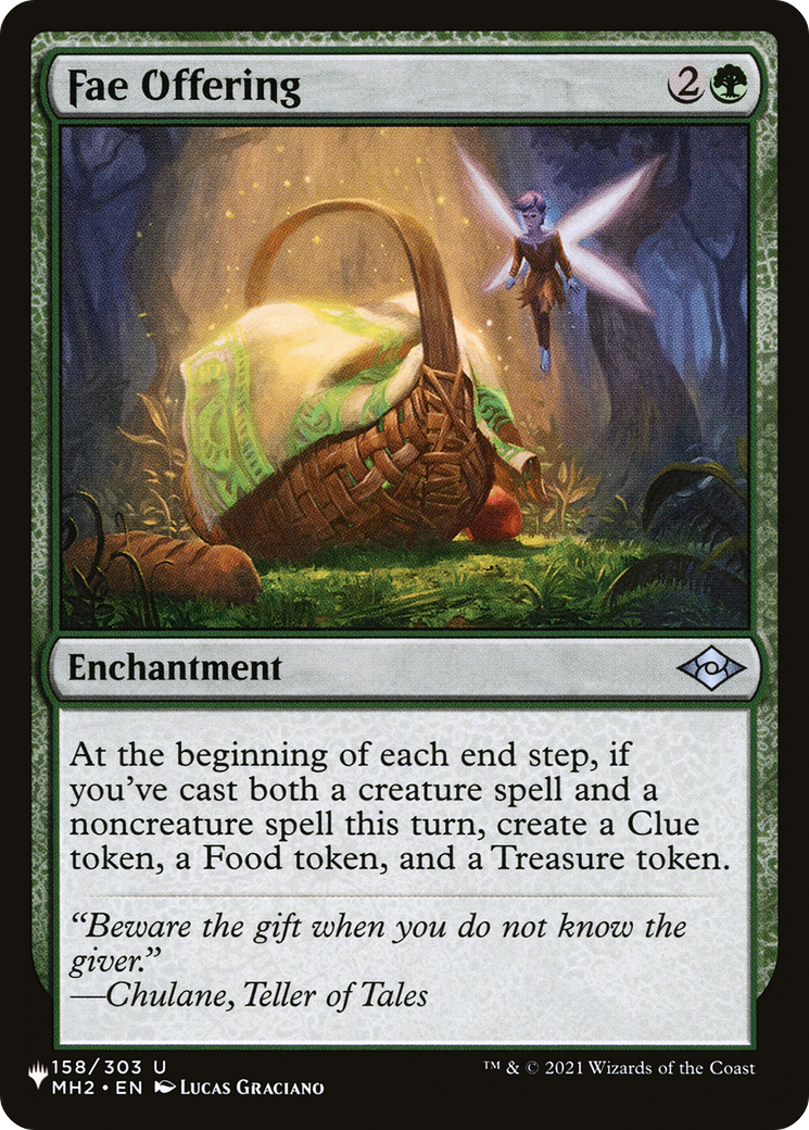 Fae Offering (MH2-158) - The List