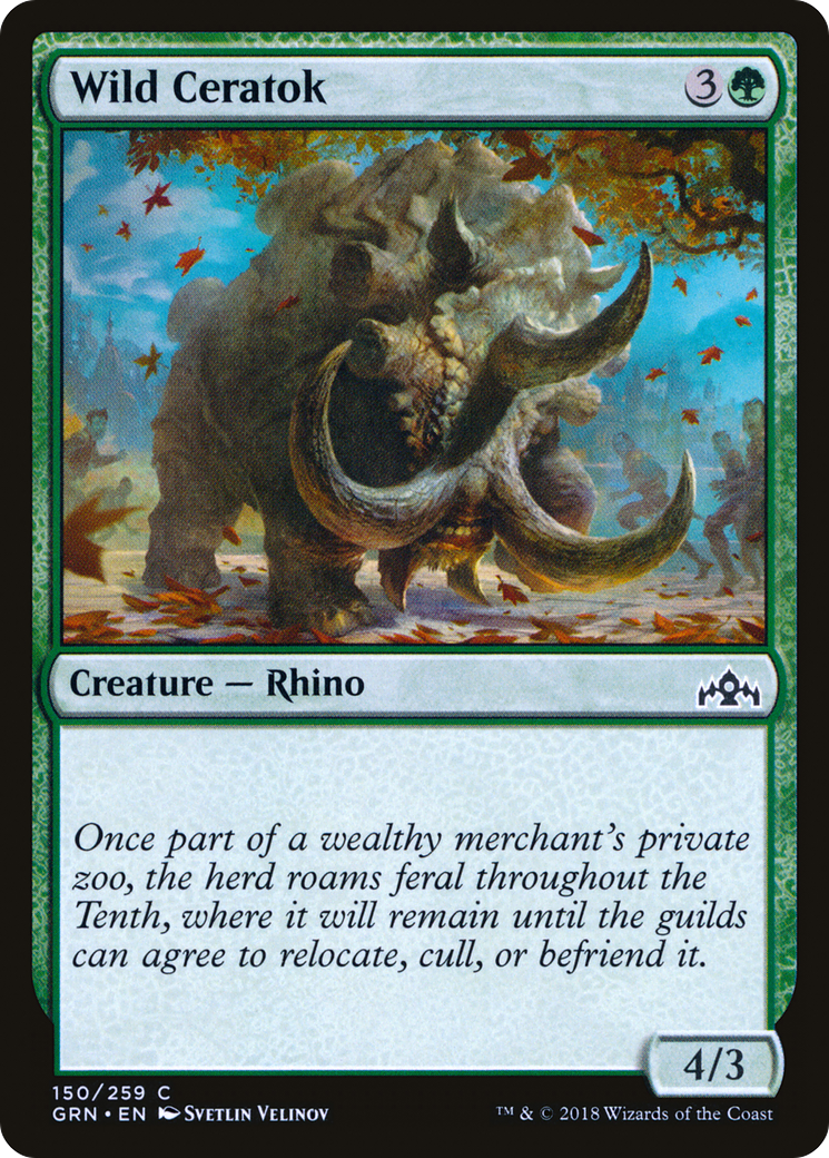 Wild Ceratok (150) - Guilds of Ravnica