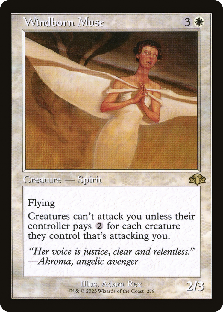 Windborn Muse (Retro) [Dominaria Remastered] Foil