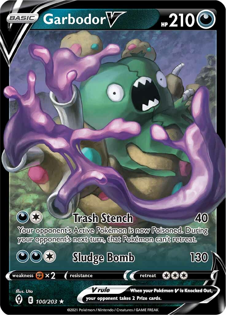 Garbodor V (100/203) [Sword & Shield: Evolving Skies] | Silver Goblin