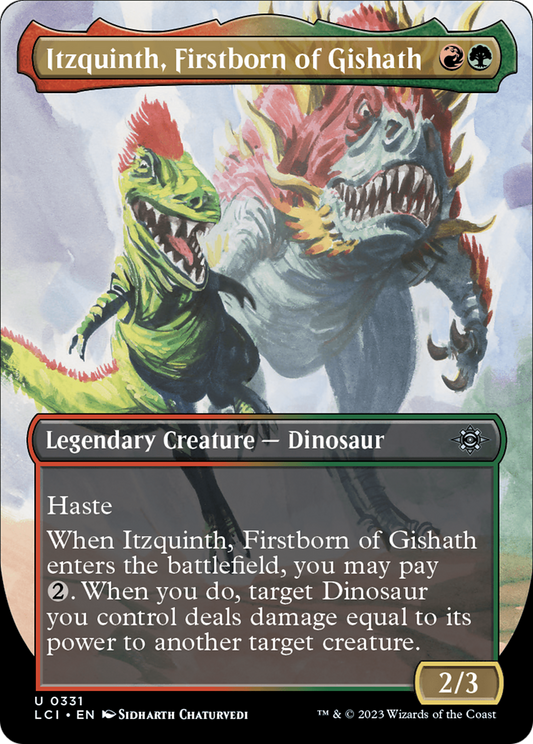 Itzquinth, Firstborn of Gishath (Borderless) (331) - The Lost Caverns of Ixalan
