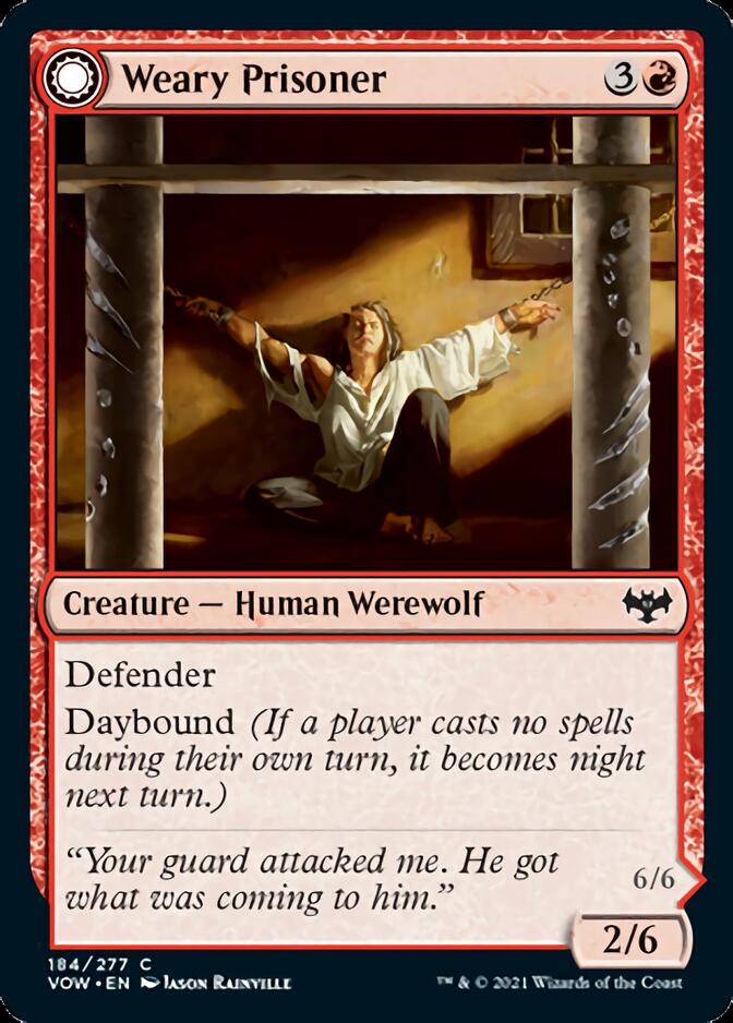 Weary Prisoner // Wrathful Jailbreaker [Innistrad: Crimson Vow] | Silver Goblin