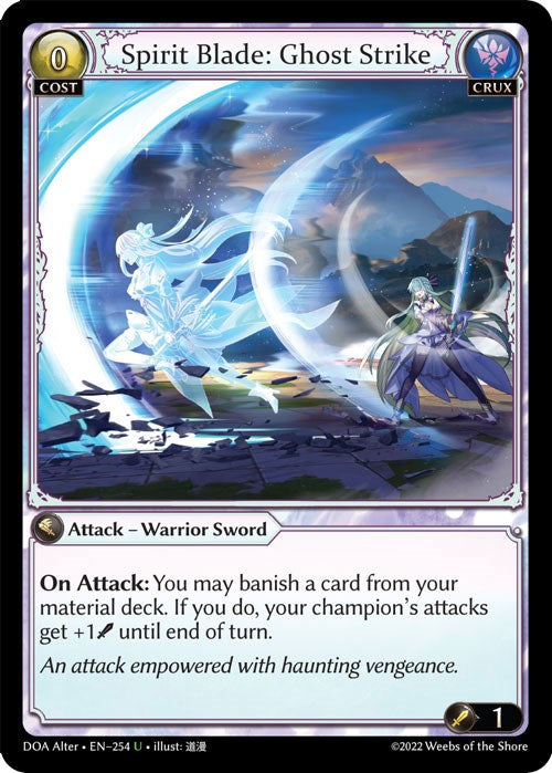 Spirit Blade: Ghost Strike (254) [Dawn of Ashes: Alter Edition] Foil
