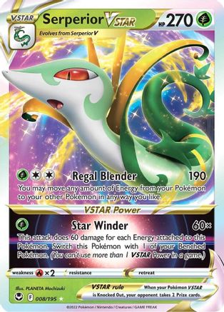 Serperior VSTAR (8) Holofoil - SWSH12 Silver Tempest