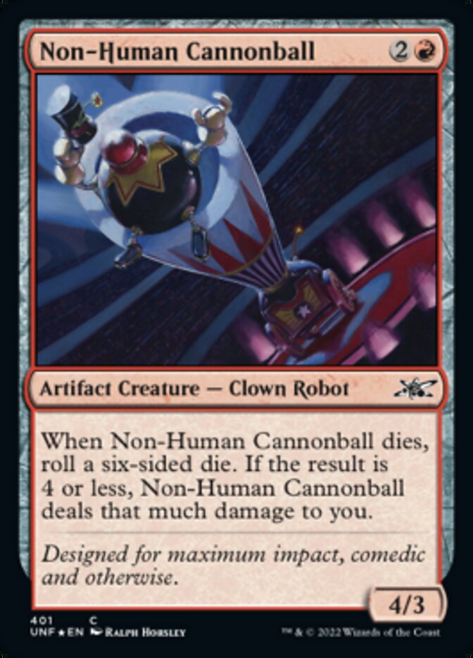 Non-Human Cannonball (Galaxy Foil) [Unfinity] | Silver Goblin