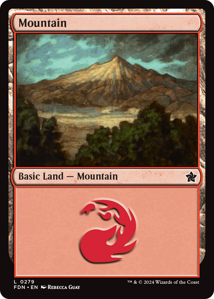 Mountain (0279) [Foundations] | Silver Goblin