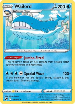 Wailord (38) - Silver Tempest
