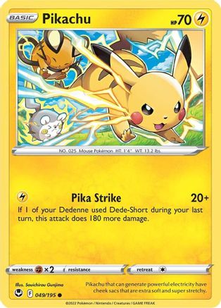 Pikachu (49) - SWSH12 Silver Tempest