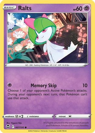 Ralts (067/195) [Sword & Shield: Silver Tempest] | Silver Goblin