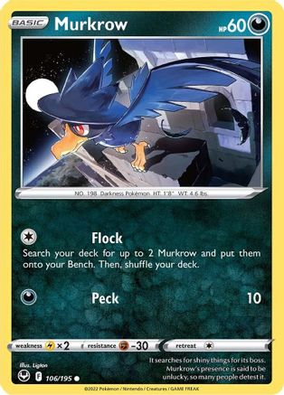 Murkrow (106) - Silver Tempest